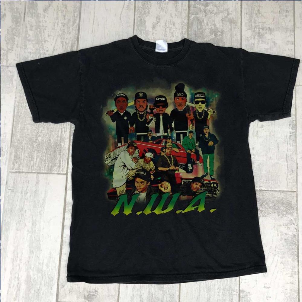 Nwa - Unisex Black T-Shirt, Hip Hop Graphics Shirt